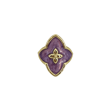 Bague Angie laquée lila - CABIROL - CABIROL - Bague