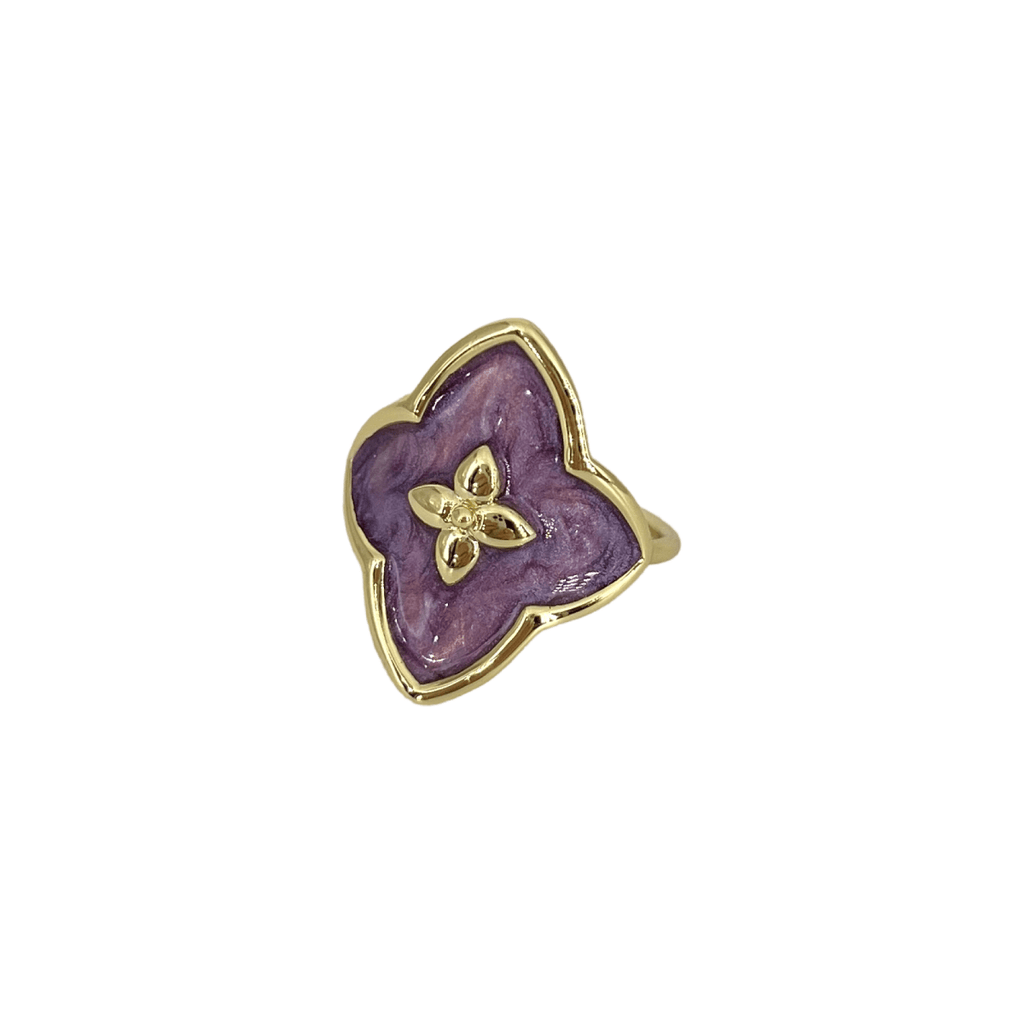 Bague Angie laquée lila - CABIROL - CABIROL - Bague