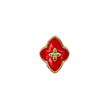Bague Angie laquée rouge - CABIROL - CABIROL - Bague