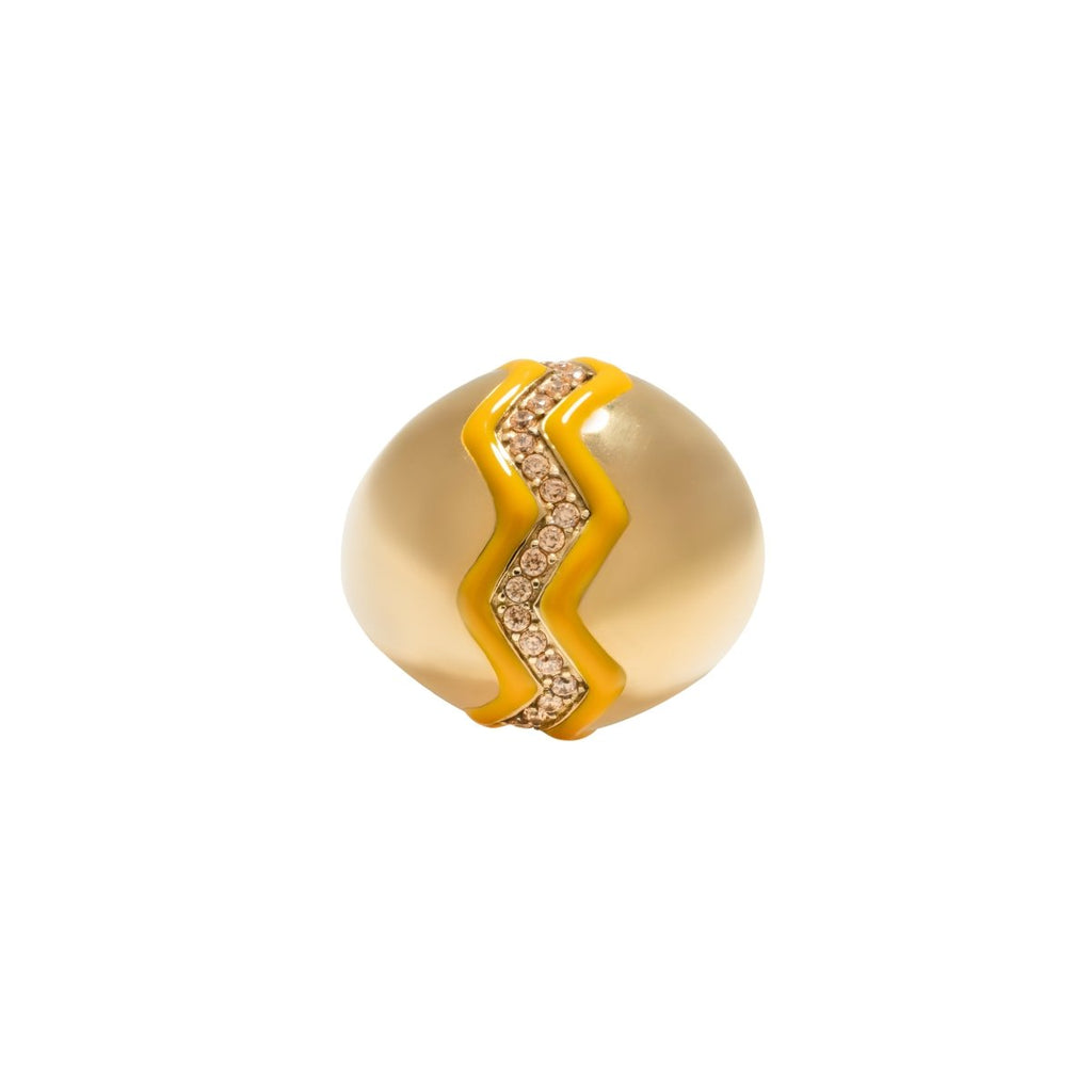 Bague dôme Wave ocre - CABIROL - CABIROL - Bague