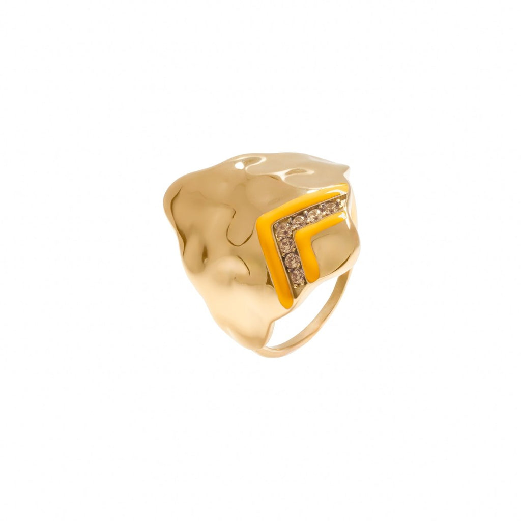 Bague Wave ocre - CABIROL - CABIROL - Bague