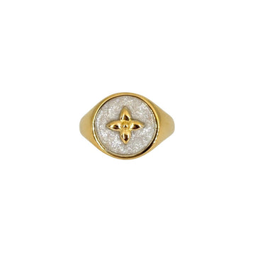 Chevalière Croisette laquée diamond - CABIROL - CABIROL - chevalière