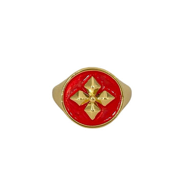 Chevalière Janis laquée red - CABIROL - CABIROL - chevalière