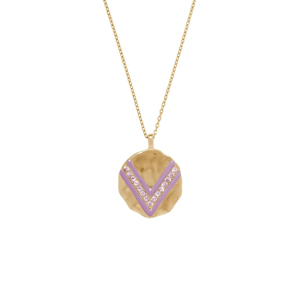 Collier Wave laqué lila - CABIROL - CABIROL - Colliers