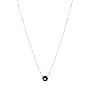 Pendentif Solo en argent laqué black - CABIROL - CABIROL - Colliers