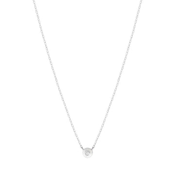 Pendentif Solo en argent laqué ivoire - CABIROL - CABIROL - Colliers