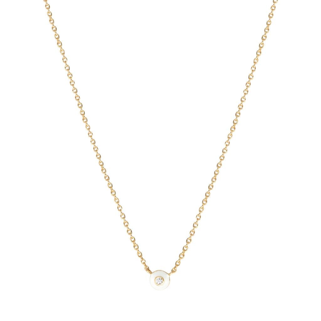 Pendentif Solo laqué ivoire - CABIROL - CABIROL - Colliers